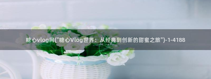 捅主任糖心vlog